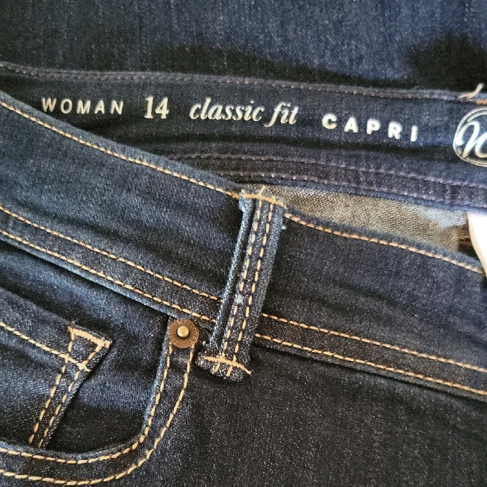 Dressbarn Dark Blue Casual Capri - Size 14W - Picture 4 of 5